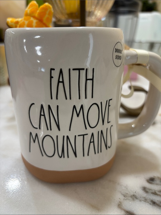 Rae Dunn Other - Rae Dunn Faith Can Move Mountains Ceramic Mug